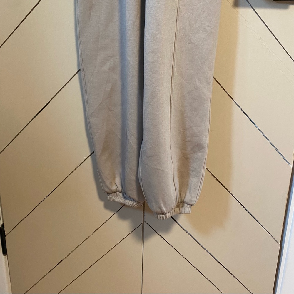Abercrombie & Fitch Women's Tan Jumpsuit Jogger YPB neoKNIT Max Size XS - Picture 7 of 10